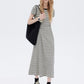 Border Slim Fit Long Dress SHN0001