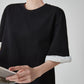 Sleeve Frill Color-Block Pullover FER0160