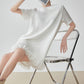Hem Tulle Frill Mini Dress FER0128