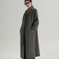 Tie Collar Long Coat SRS0384