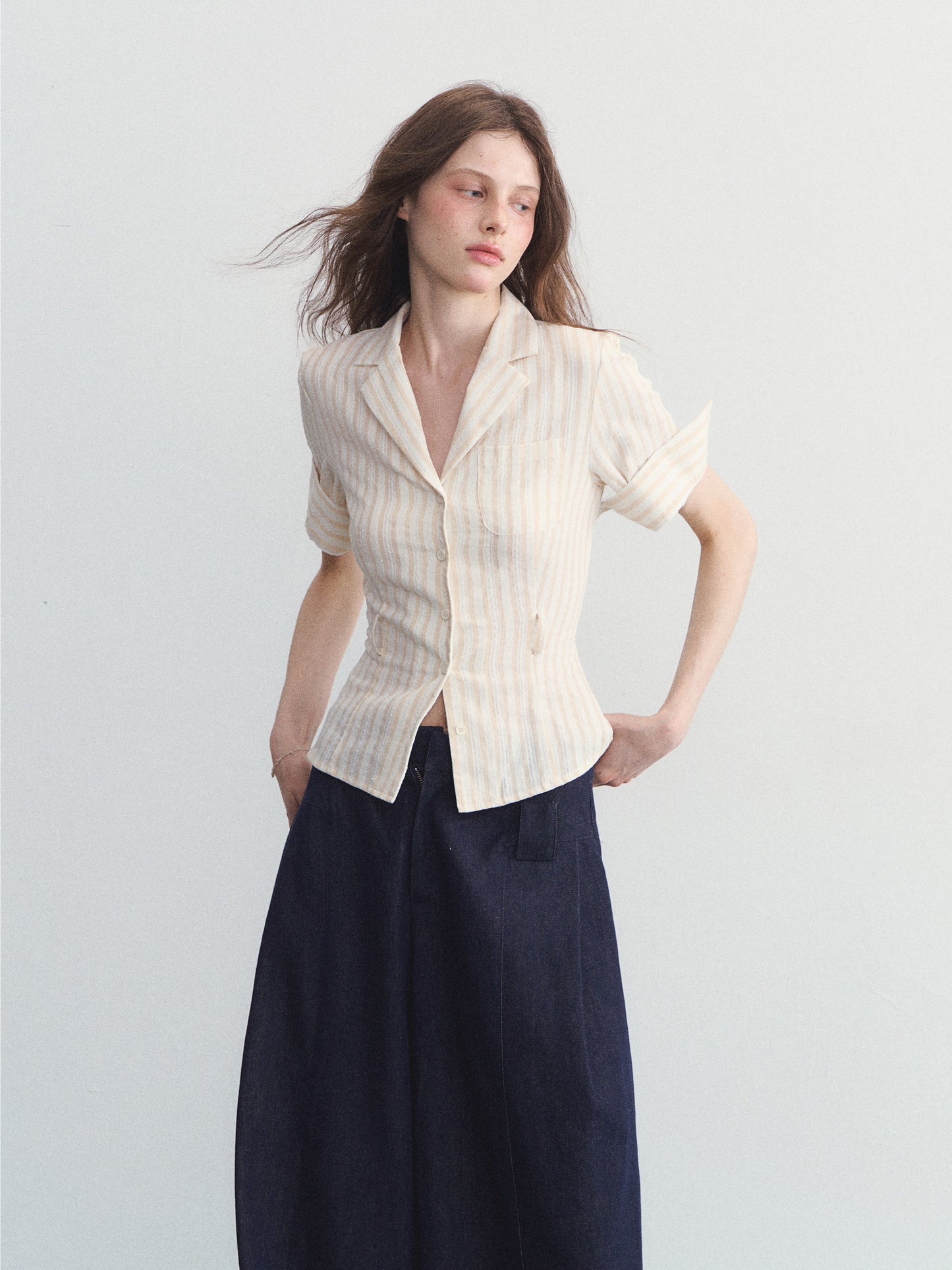 Polo Neck Striped Shirt SPY0030