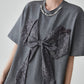 Race Ribbon Oversize T-shirt FER0152