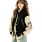 Retro Color Block Baseball Jacket HGX0041