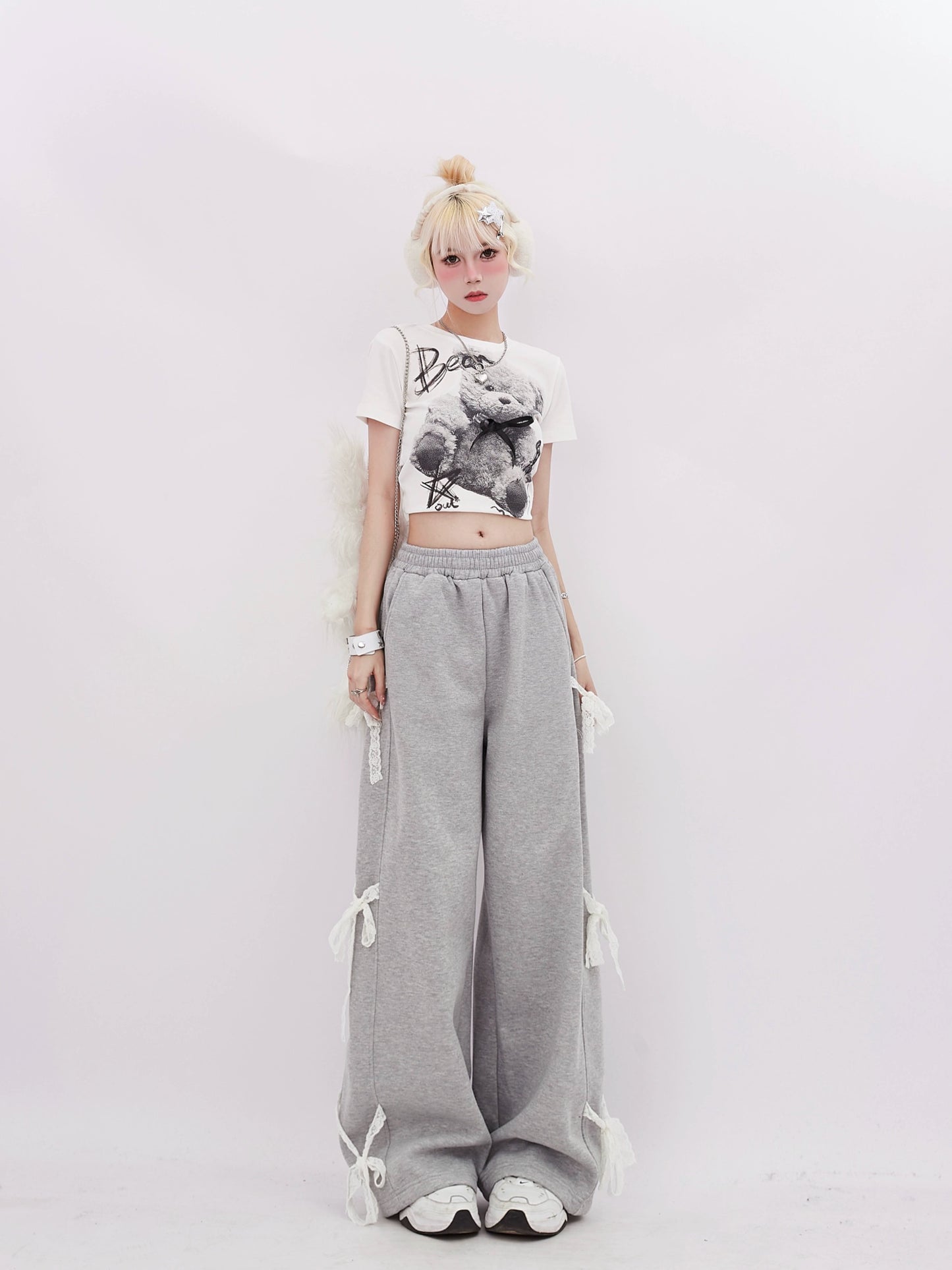 Lace Ribbon Sweatpants RHP0015