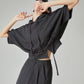 Short-Sleeve Sweatshirt Hoodie / Wrap Skirt FER0278