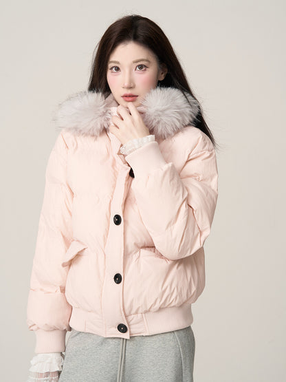 Fur Collar Puffed Jacket WDB0010
