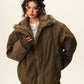 Stand Collar Inner Fur Jacket BWA0011