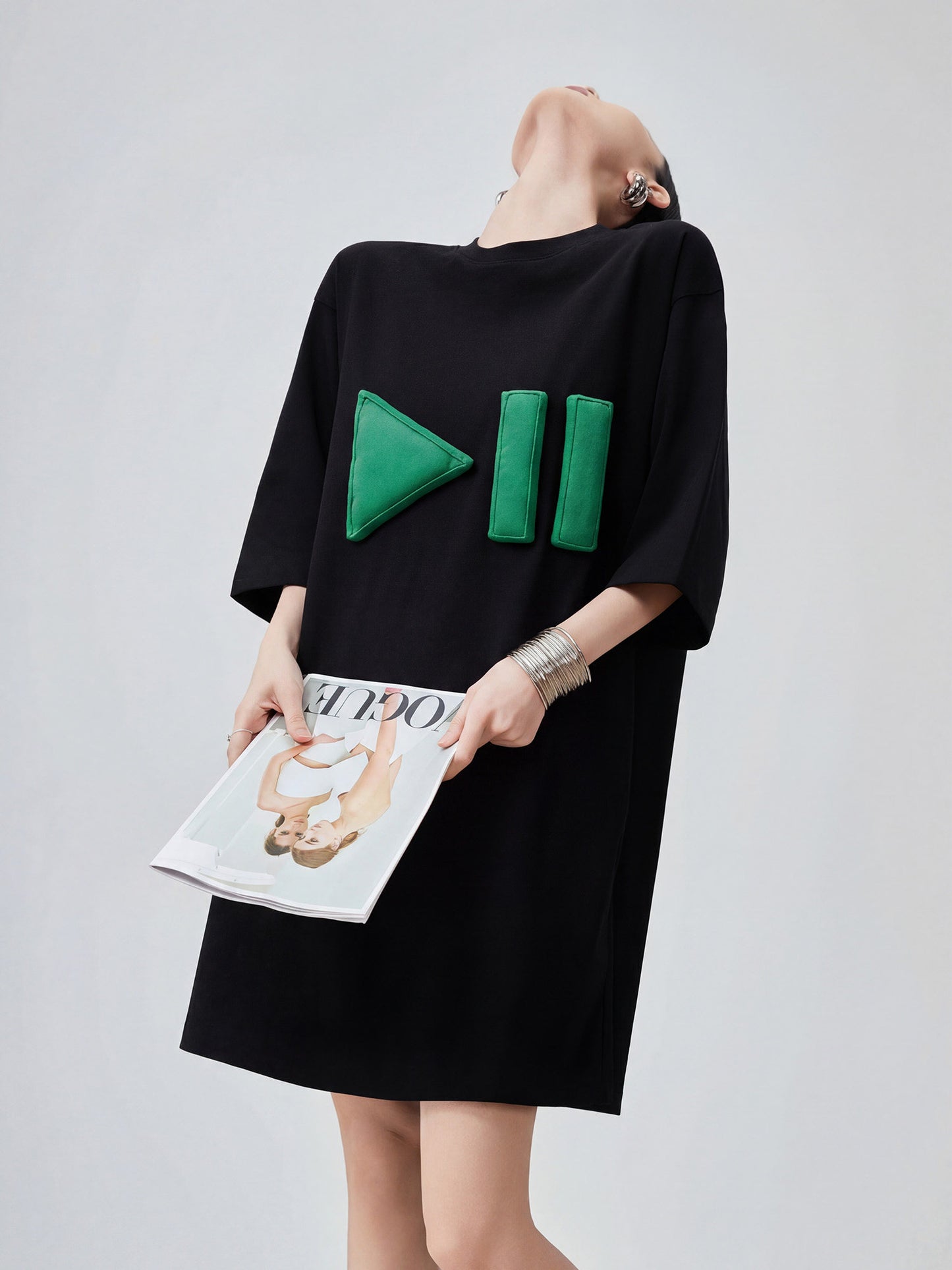 3D Motif T-Shirt Dress FER0214