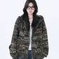 Camouflage Zip-Up Hoodie WLS0008
