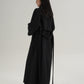 Stand Collar Paid Long Coat SRS0391