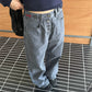 Straight Loose Button Work Pants CYE0019