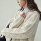 Round Neck Cable Knit Top AMU0042