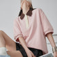 Multicolor Oversized Polo Shirt FER0229