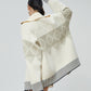 Cowichan-Style High Neck Knit Cardigan FER0372