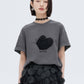 Butterfly Embroidery Short Sleeve T-Shirt SHN0012