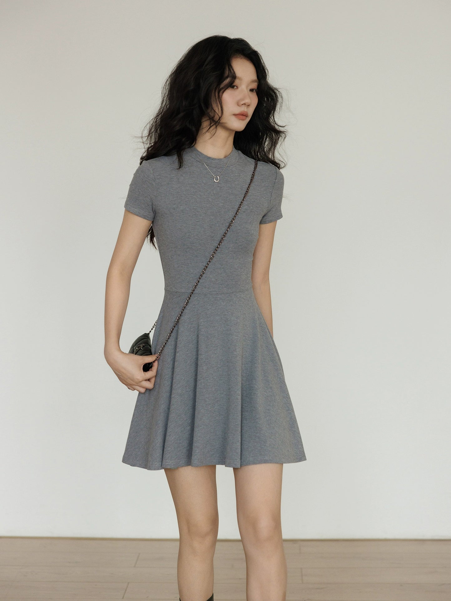Mock Neck Tight Dress VAS0096