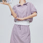 Nylon Hooded Tops / Mini Skirt FER0330
