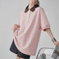 Multicolor Oversized Polo Shirt FER0229