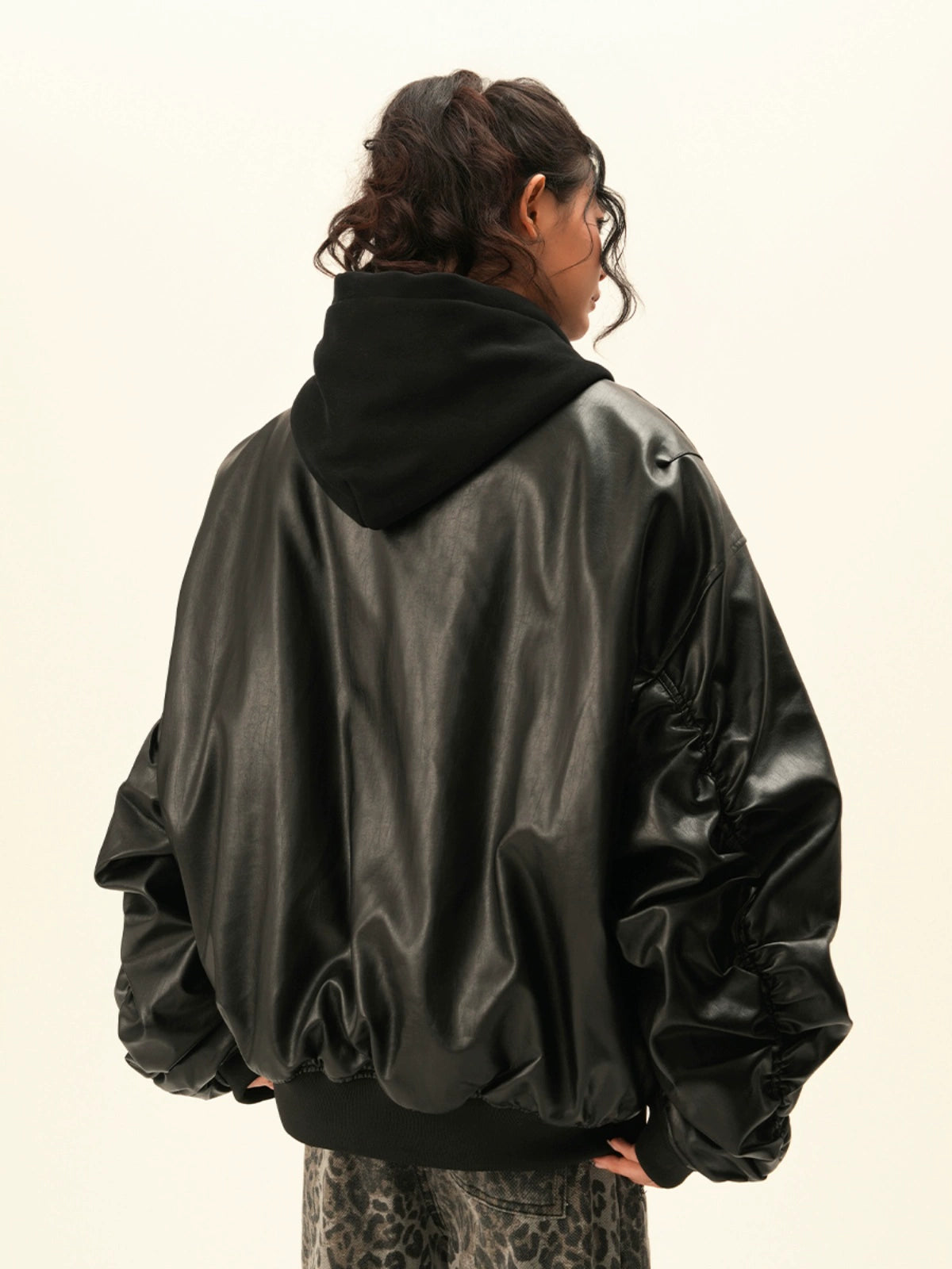 PU Leather Padded Jacket  BWA0006