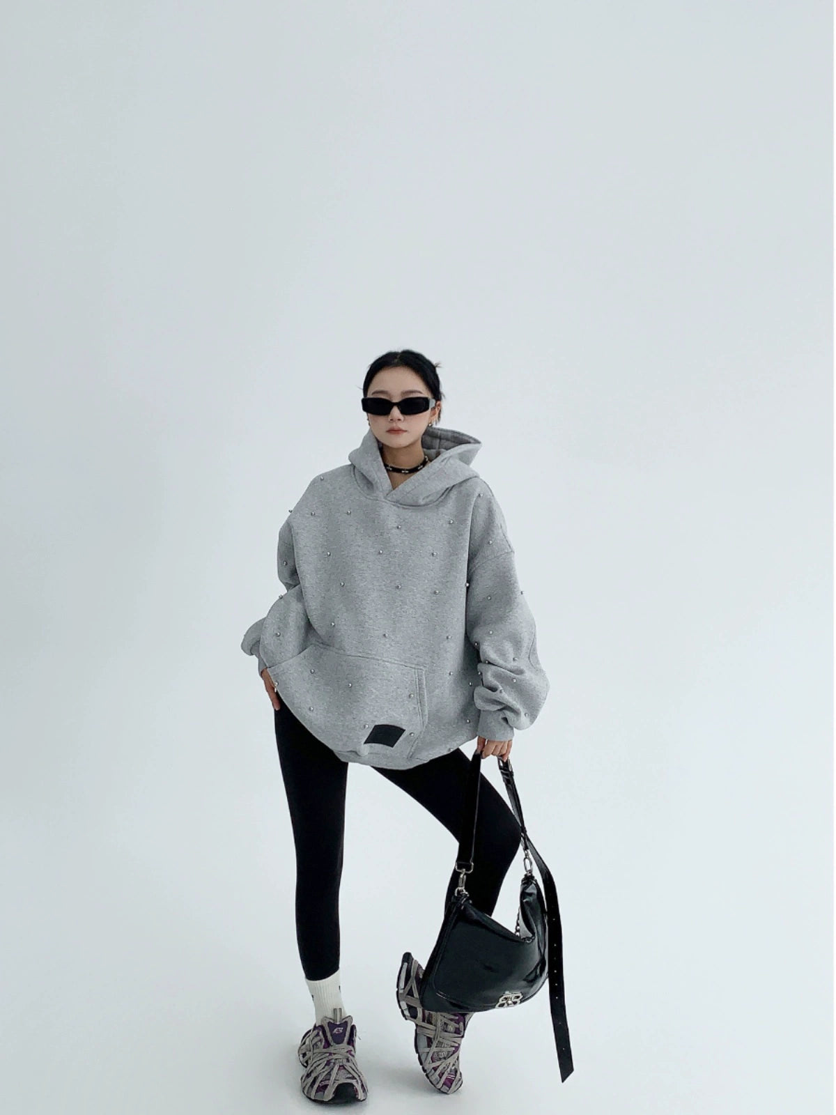 Silver Pearl Sweat Hoodie YLS0990