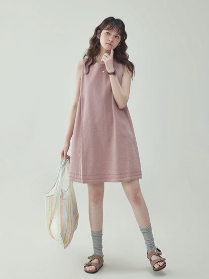 Cotton Sleeveless Dress AMU0014
