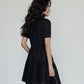 Plain Tiered Shirt Dress VAS0103