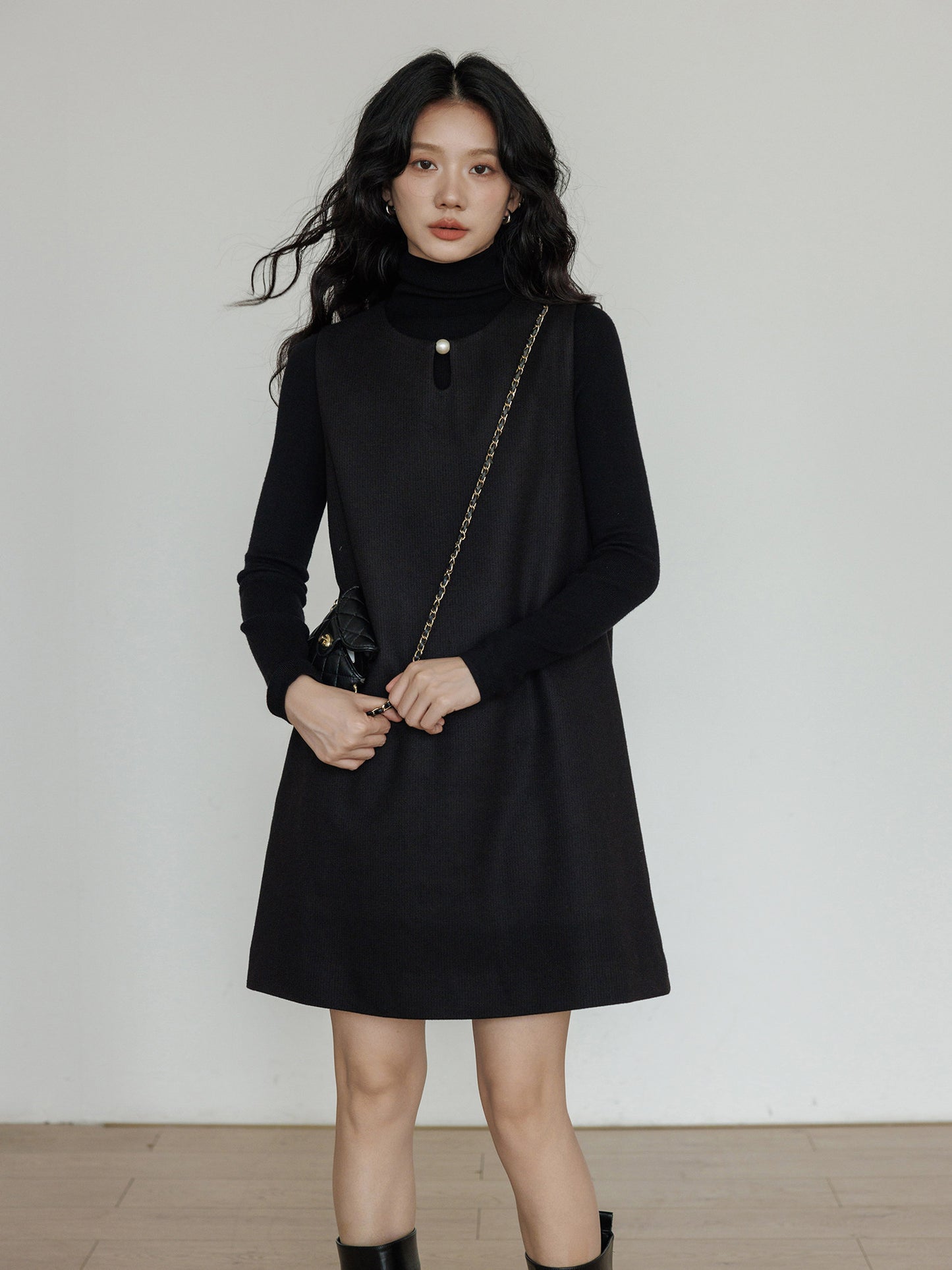 Crew Neck Vest Dress VAS0188