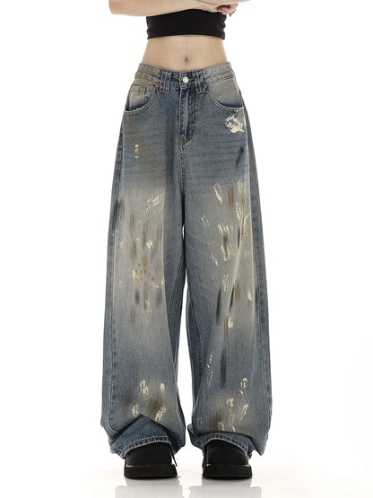 Wash Paint Denim Pants RSM0013