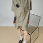 Spade Lace-Up Short-Sleeve Shirt / Shorts FER0088