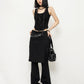 Black Sweet Sleeveless Vest ZRS0036