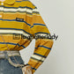 Polo Neck Yellow Striped Shirt LLA0264