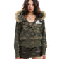 Fur Hood Camouflage Jacket BGS0016