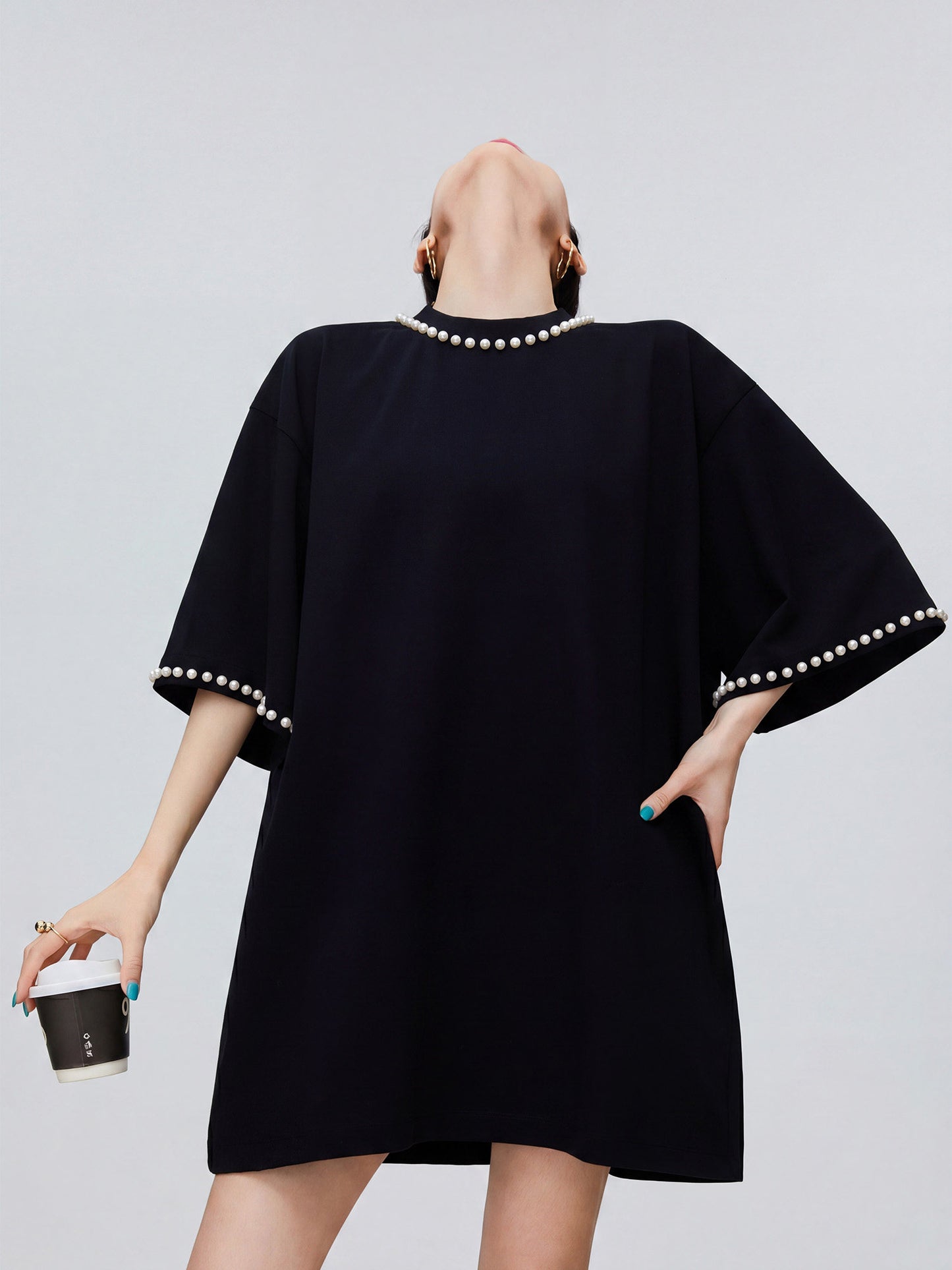 Pearl Bijou T-Shirt Dress FER0258