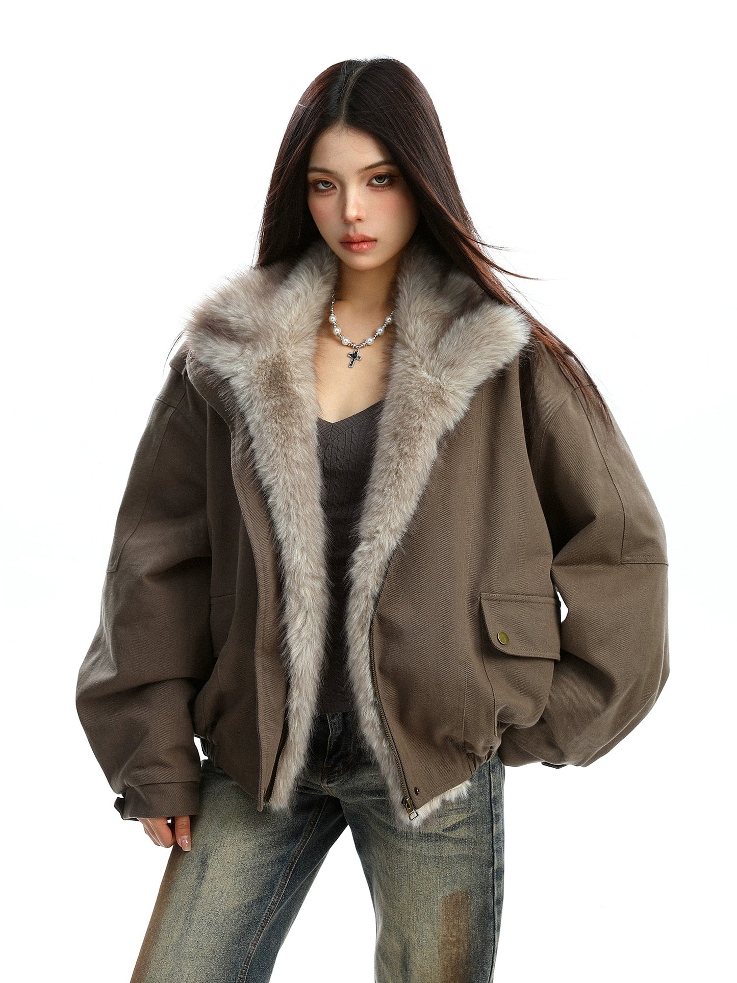 Fur Collar Cotton Jacket BGS0036