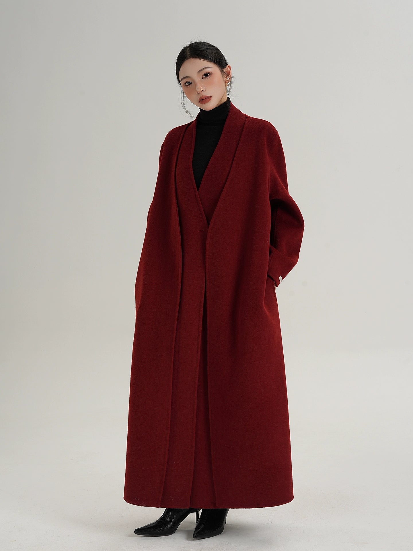 Elegant Wool Long Coat SRS0385