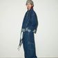 Retro Blue Denim Jacket / Wide Denim Pants MCY0011