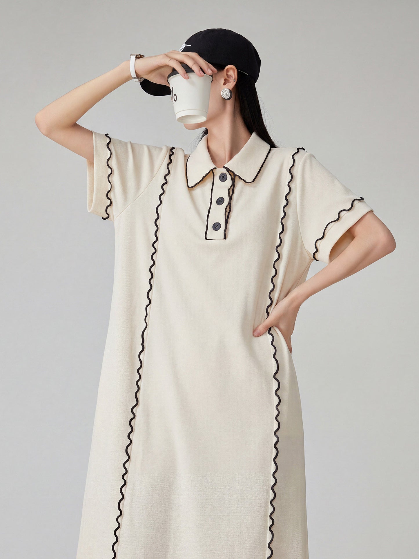 Mellow Stitch Polo Dress FER0336