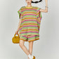 Multicolor Striped Sleeveless Top / Shorts FER0353