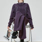 Half-Zip Sailor Collar Tops / Wide Sweatpants FER0383