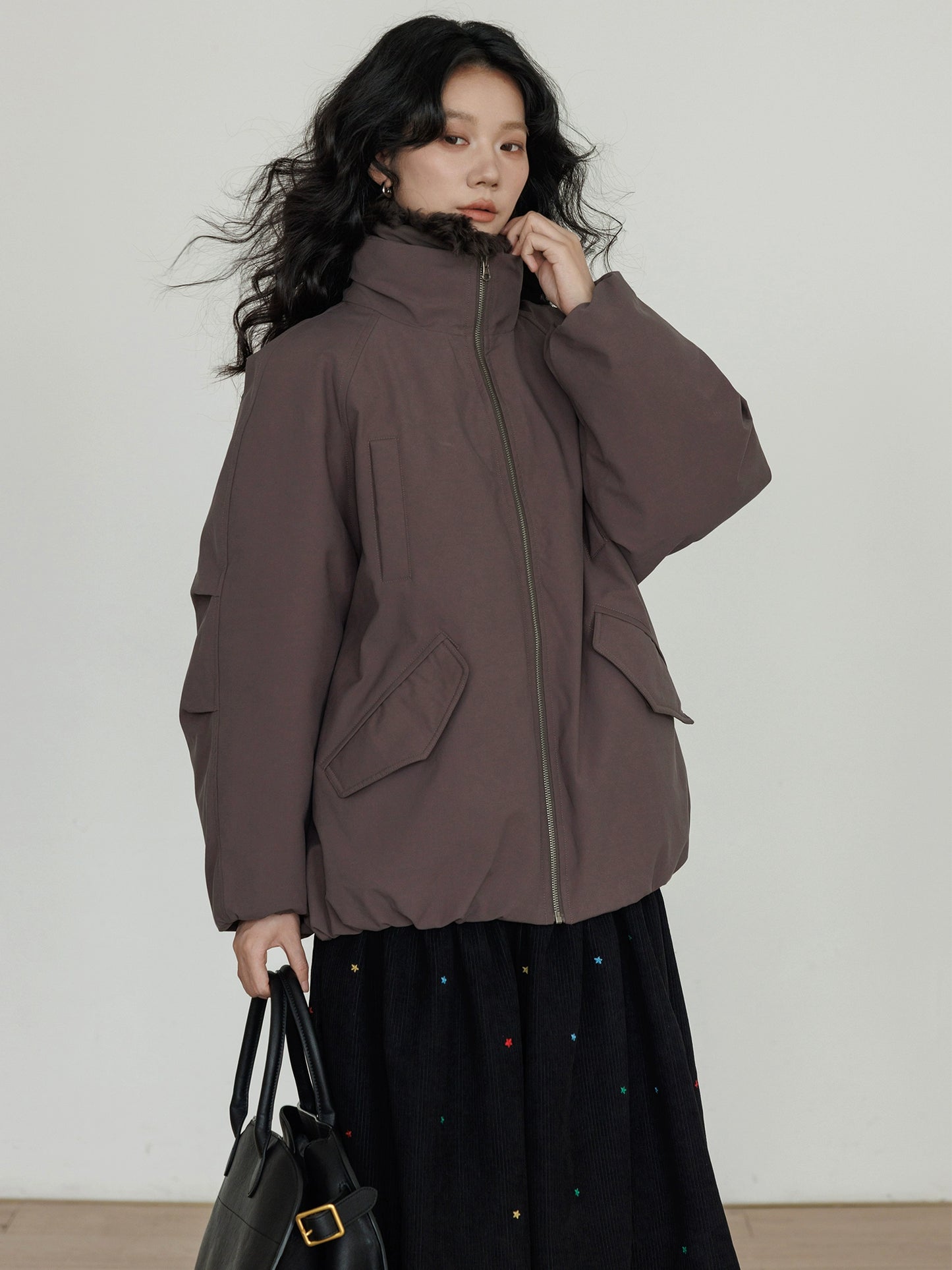 Wool Collar Vintage Jacket VAS0173