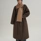 Scarf Design Long Wool Coat SRS0409