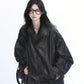 Oversized Leather Jacket WLS0011