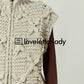 High Neck Zip Knit Vest LLA0392