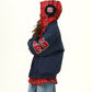 Layered Style Zip Up Hoodie WDZ0036