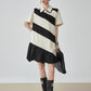 Polo Collar Color-Blocking Dress FER0112
