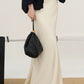 Floral Satin Shirt / Satin Fishtail Skirt TUW0004