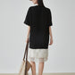 White Lace Docking T-Shirt Dress FER0187