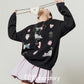 Unique Design Sweatshirt / Balloon Mini Skirt LLA0643