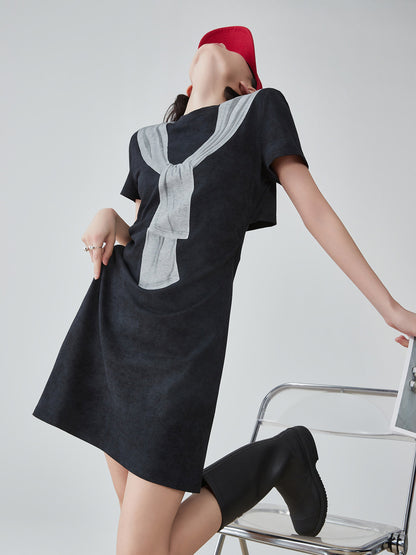Fake Layered Design Dress FER0318