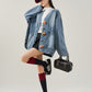 Duffle Button Denim Jacket FER0386
